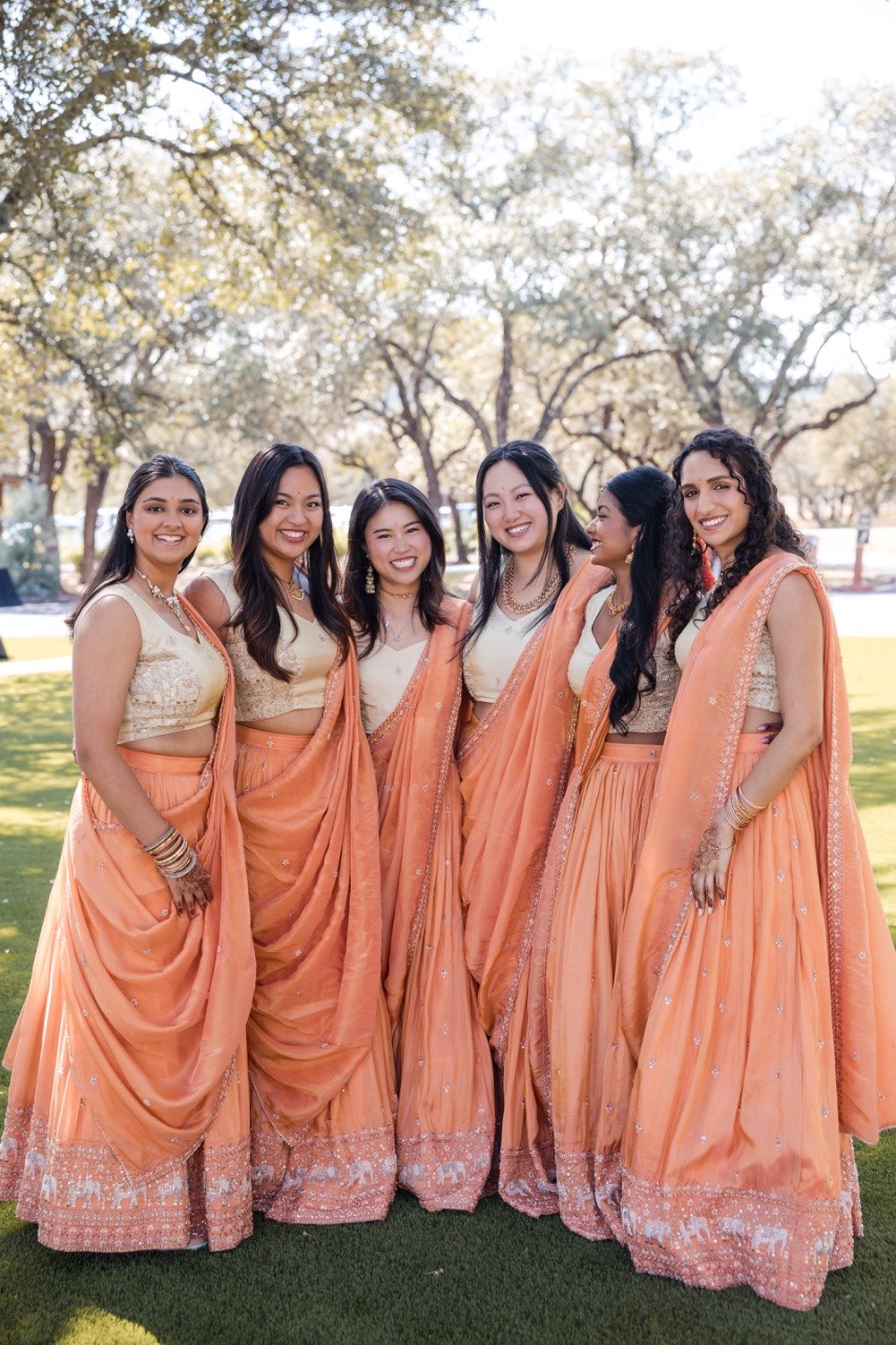 Reception toasts during Sreya and Colton's Two Hearts One Stream wedding