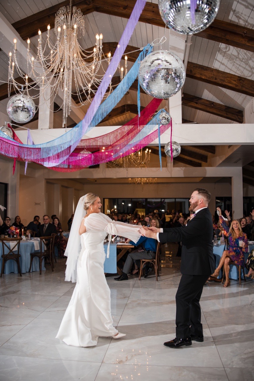 Late night dancing at Cora and Cameron's Videre Estate reception